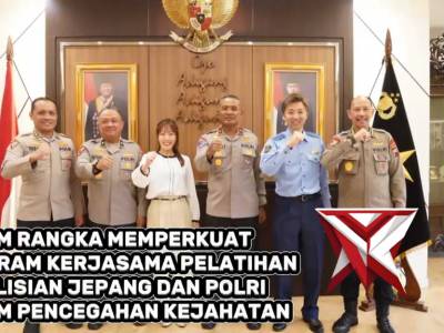 Wakapolda & Karoops Polda Jateng Menerima Kunjungan Courtesy Call Progam Manager JICA di Polda Jtg