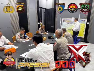 SIWAS Polres Muara Enim melaksanakan kegiatan penilaian kebersihan dan keaktifan anggota Polsek di w