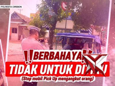 PATROLI LALU LINTAS UNIT TURJAGWALI SAT LANTAS POLRESTA CIREBON MELALUKAN HIMBAUAN