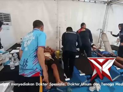 Kesehatan peserta menjadi prioritas utama dalam setiap rangkaian kegiatan Sumsel Bhayangkara Run - PoliceTube