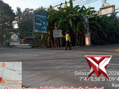 Pelaksanaan kegiatan AG Pagi Polsek Ambal