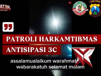 ANGGOTA SPKT POLSEK PERAK MELAKSANAKAN PATROLI HARKAMTIBMAS