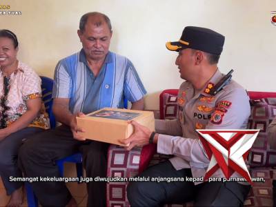POLRES TUAL MELAKSANAKAN ANJANGSANA KEPADA PARA PURNAWIRAWAN