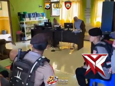 Personil Subdit Gasum Dit Samapta Polda Malut Melaksanakan Kegiatan Patroli Kota Presisi