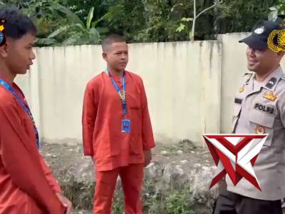 Himbauan Kamtibmas Tentang Kenakalan Remaja oleh Personil Polsek Langgam