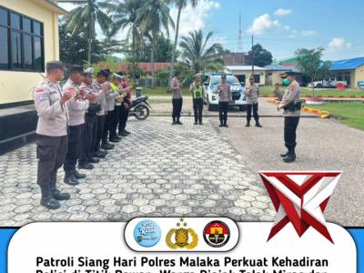 Patroli Siang Hari Polres Malaka Perkuat Kehadiran Polisi di Titik Rawan, Warga Diajak Tolak Miras