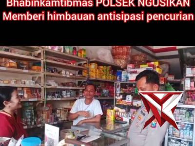 POLSEK NGUSIKAN HIMBAUAN WASPADA PENCURIAN