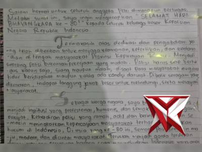 ? JUARA 1 LOMBA MENULIS SURAT UNTUK POLISI ?