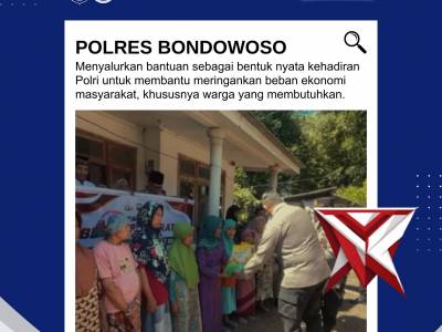 Polres Bondowoso Bagikan Beras Gratis, Wujud Nyata Kepedulian Polri untuk Masyarakat