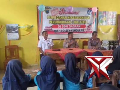 Sosialisasi Pencegahan Kekerasan dan Perundungan oleh Polsek Kunduran