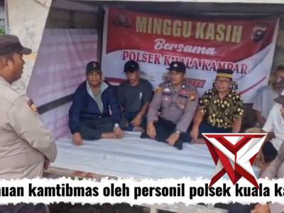 Himbauan Kamtibmas Oleh Personil Polsek Kuala Kampar
