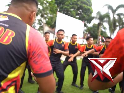 Olahraga bersama Polresta Banyumas