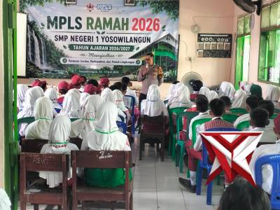 NARASUMBER KEGIATAN MPLS DENGAN MATERI TERTIB LALU LINTAS