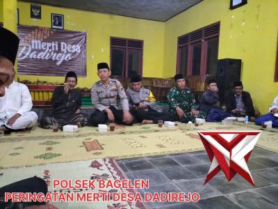 POLSEK BAGELEN, HADIRI GIAT MERTI DESA DI DESA DADIREJO
