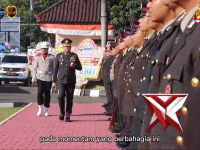 Upacara hari Bhayangkara ke 80 polres pekalongan