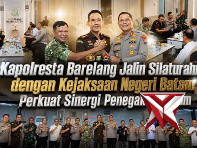 Kapolresta  Barelang Jalin Silahturahmi dengan Kejaksaan Negeri Batam, Perkuat Sinergi Penegakan