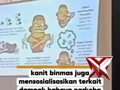 Sosialisasi bahaya narkoba Polsek Dasuk Polresta Sumenep