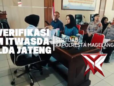 Tim Itwasda Polda Jateng Melaksanakan Verifikasi Sertijab Kapolresta Magelang