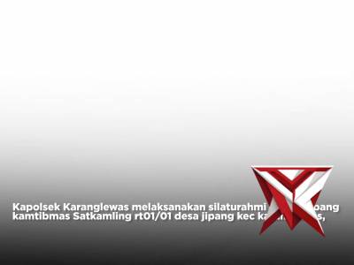 Kapolsek Karanglewas melaksanakan Sambang Kamtibmas.