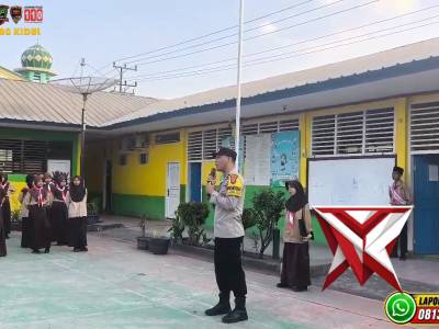 Bhabinkamtibmas Desa Tegal Rejo Jadi Pembina Upacara, Tanamkan Nilai Disiplin dan Edukasi Kamtibmas