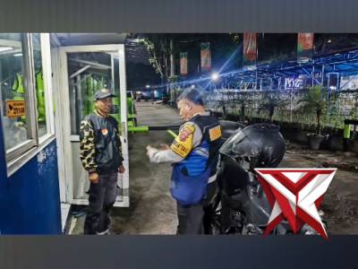 Persempit Ruang Gerak Penjahat, Bhabinkamtibmas Polsek Bandung Kidul Patroli Kunjungi Petugas