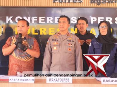 KONFERENSI PERS UNGKAP KASUS POLRES NGAWI
