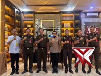 Kapolres Sragen Bersilaturahmi dengan Dandim 0725 Sragen Letkol Inf Dindin Rohidin serta Kejaksaan