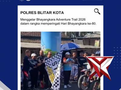 Bhayangkara Adventure Trail 2026, Polres Blitar Kota Pererat Sinergi Polri dan Masyarakat