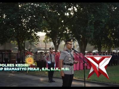 Polres Kediri Ziarah dan Tabur bunga ke TMP Canda Bhirawa Pare dalam rangka  Hari Bhayangkara ke-80
