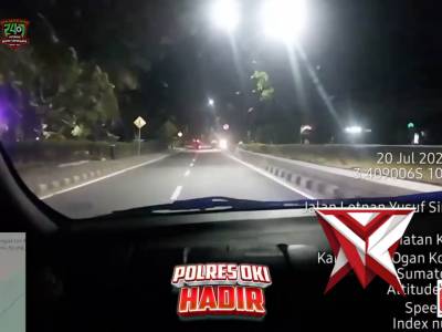 Patroli malam satlantas Polres oki