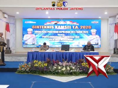 Korlantas Polri Melaksanakan Binteknis Kamsel Tahun Anggaran 2026 di Ditlantas Polda Jateng