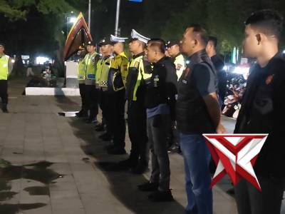 Polres tanah datar intensifkan kryd pastikan harkamtibmas aman dan terkendali di kota batusangkar