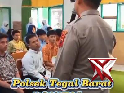Polsek Tegal Barat melaksanakan giat edukasi MPLS siswa