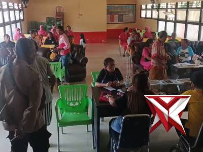 Pemantauan dan pengamanan giat bhayangkari ranting Waisarisa